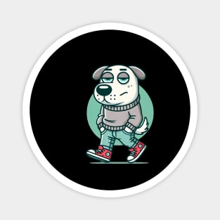 Funny Chilled Dog, Love Dogs Magnet